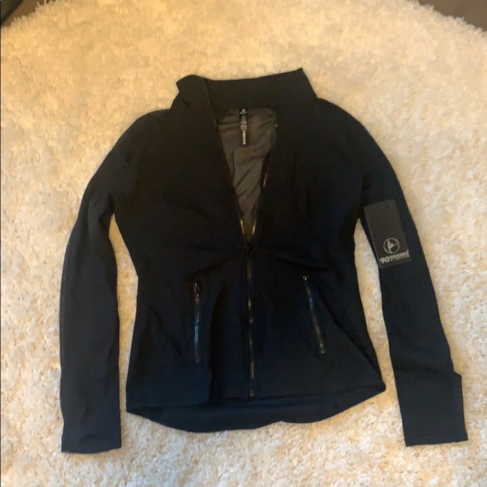 90 Degrees Women’s Black Zipup
